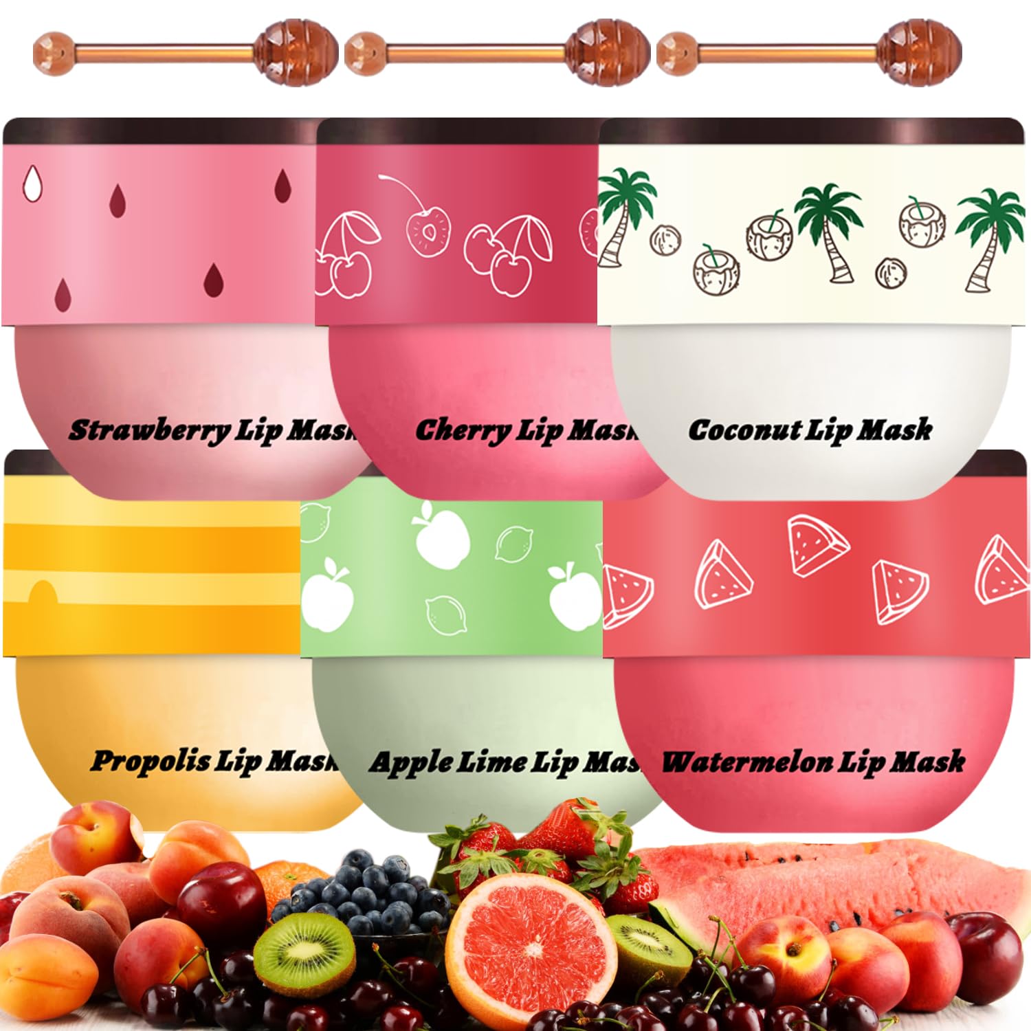 Scarman Bee Lip Balm Honey Pot front view for nourishing lip care.