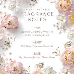 SCENT BEAUTY Loved Eau de Parfum in hand shows portable size.