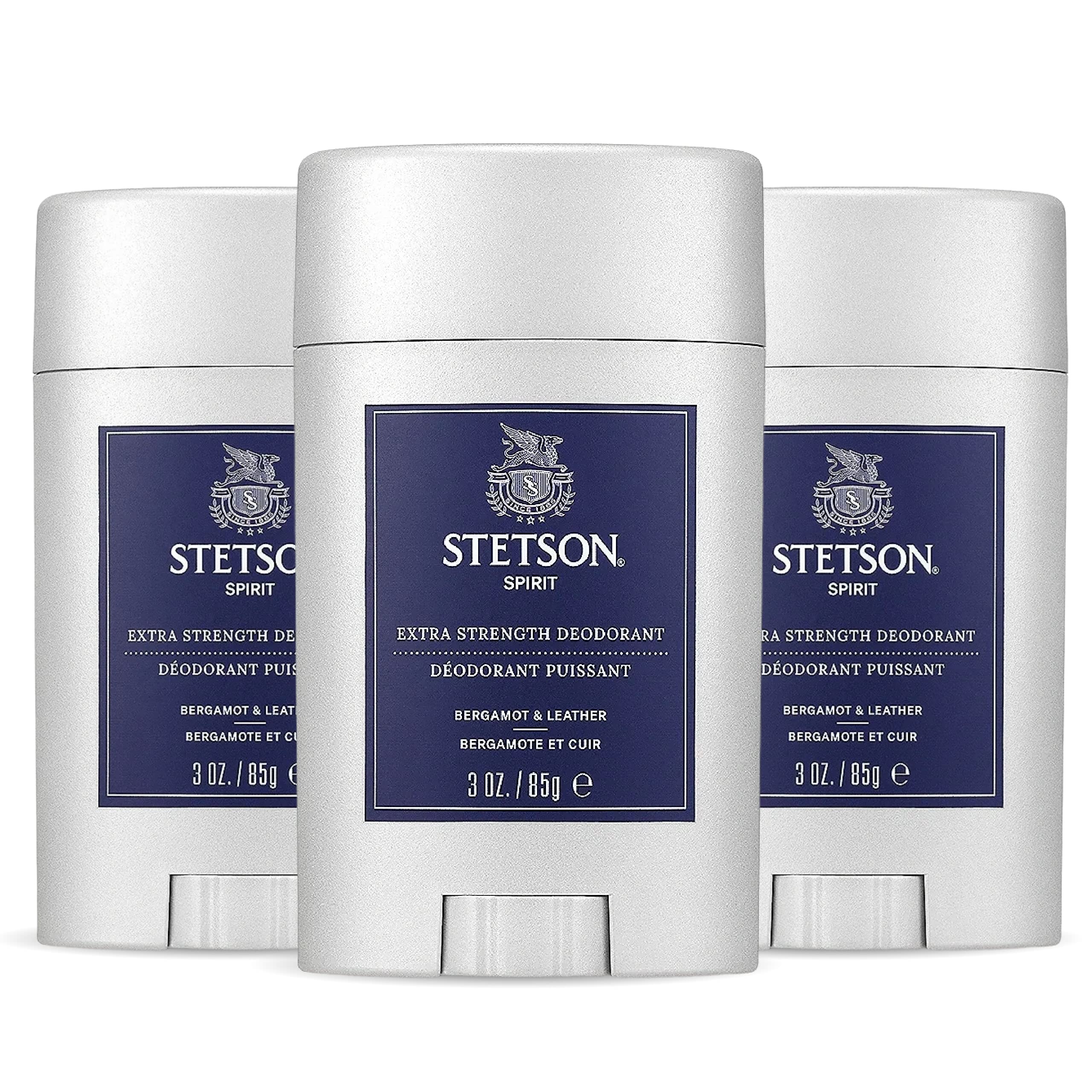 SCENT BEAUTY STETSON Spirit gel deodorant stick close-up with smooth glide and odor defense