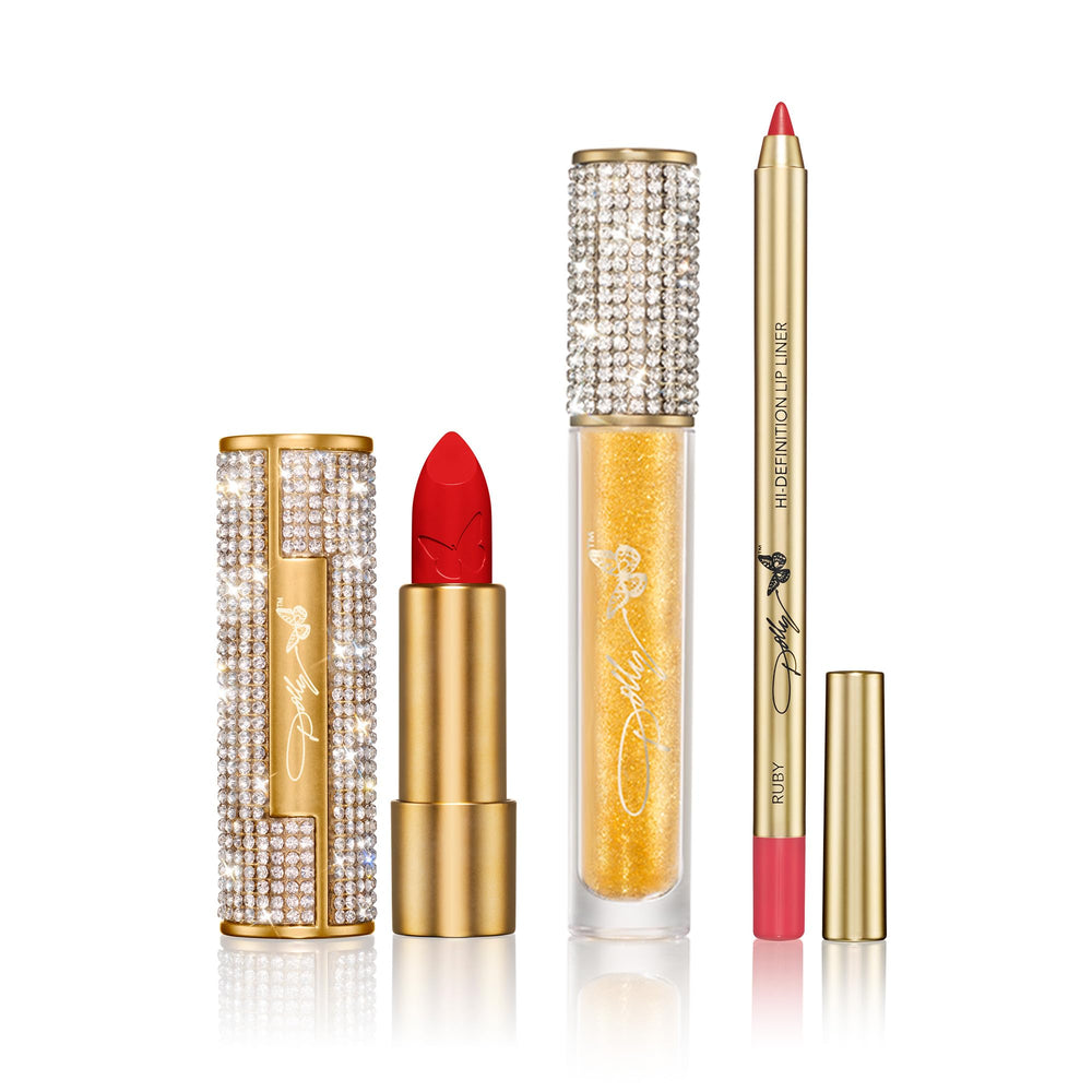 SCENT BEAUTY Jolene Red lipstick for bold, long-lasting color.