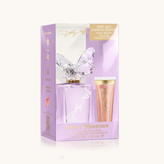 SCENT BEAUTY Dolly Parton Smoky Mountain EDT bottle highlights a fruity floral woody profile