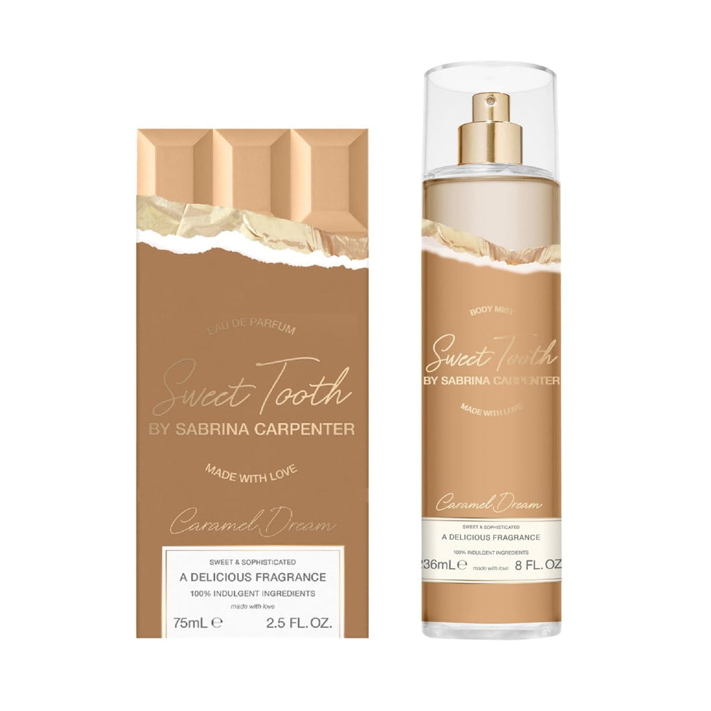 SCENT BEAUTY Sabrina Carpenter Caramel Dream eau de parfum bottle exudes elegance for daily wear