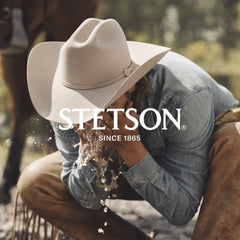 SCENT BEAUTY Stetson lifestyle setup conveys masculine, timeless frontier spirit.