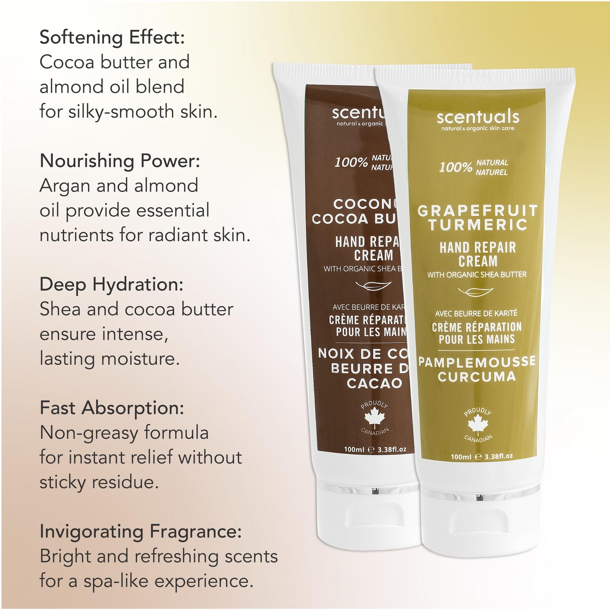 Scentuals hand cream Grapefruit Turmeric with bright aroma