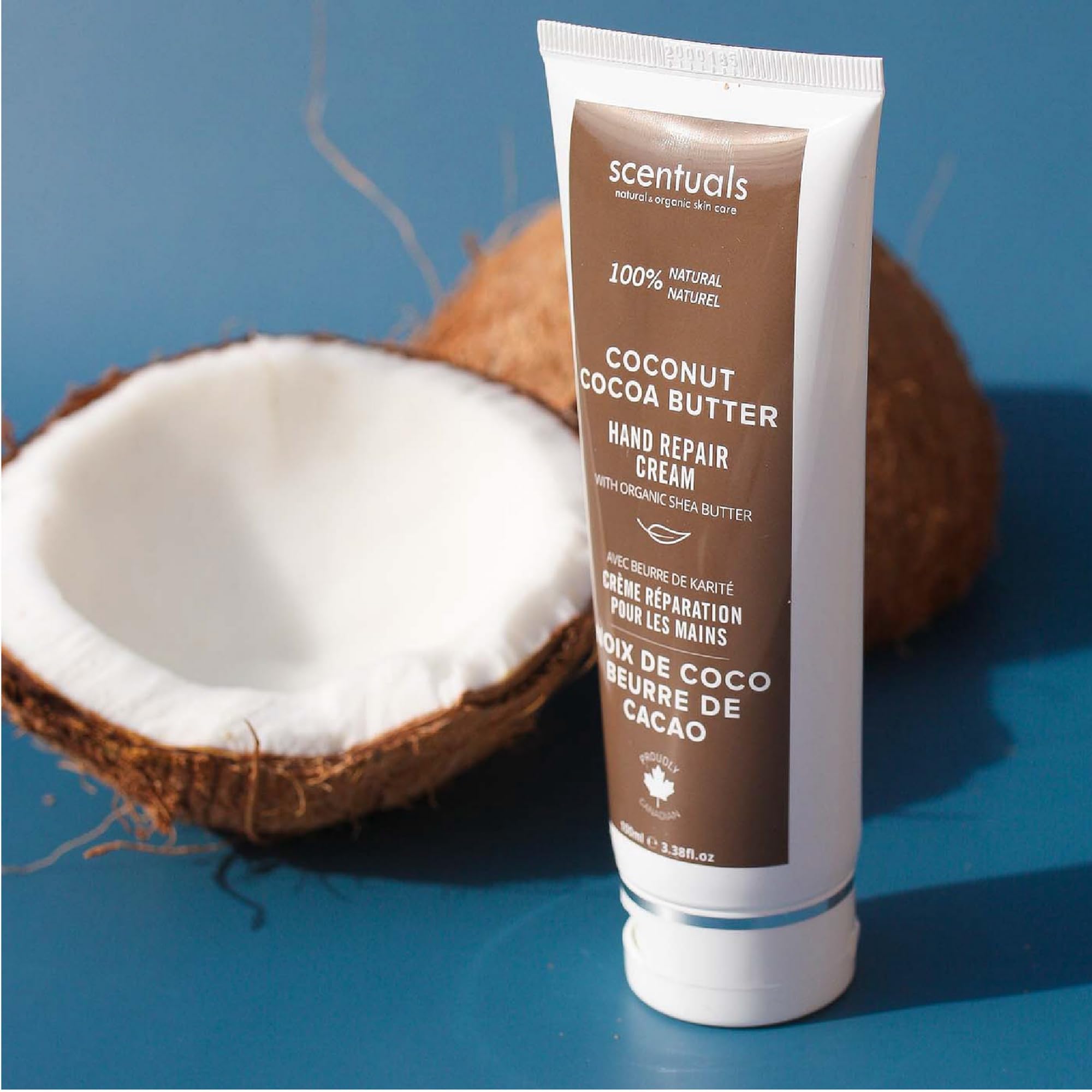 Scentuals ingredients show shea, cocoa butter, argan and almond oils