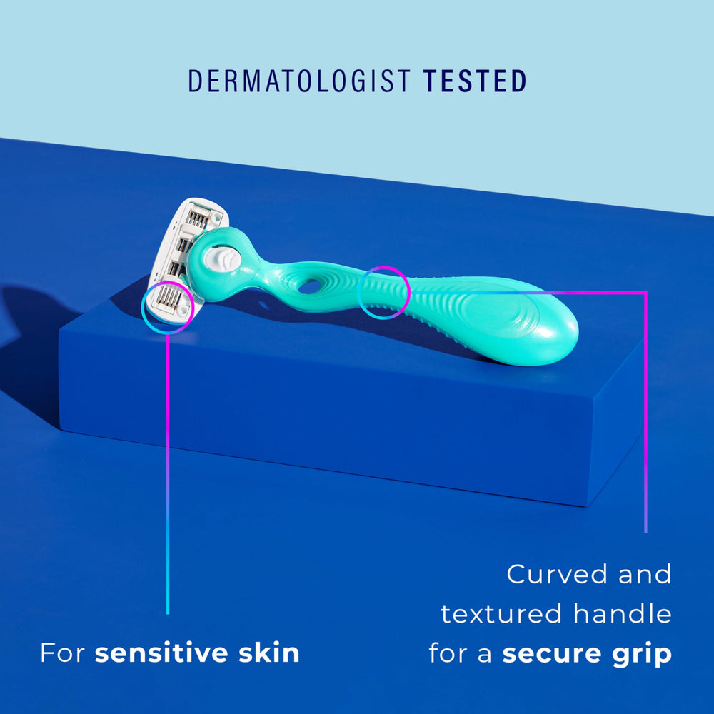Schick Hydro Silk 5-blade system delivers close, smooth results.