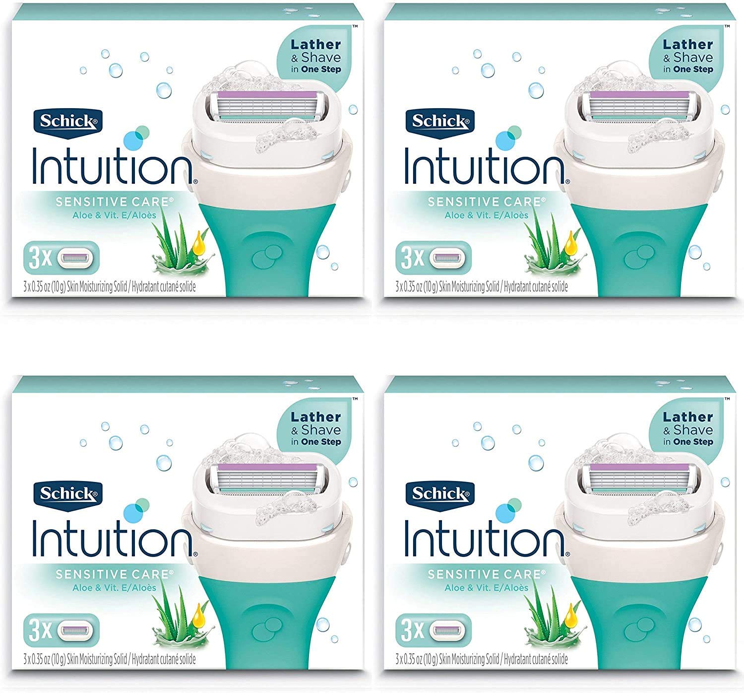 Schick Intuition Pure Nourishment refill with coconut milk for hydrating, smooth shaving