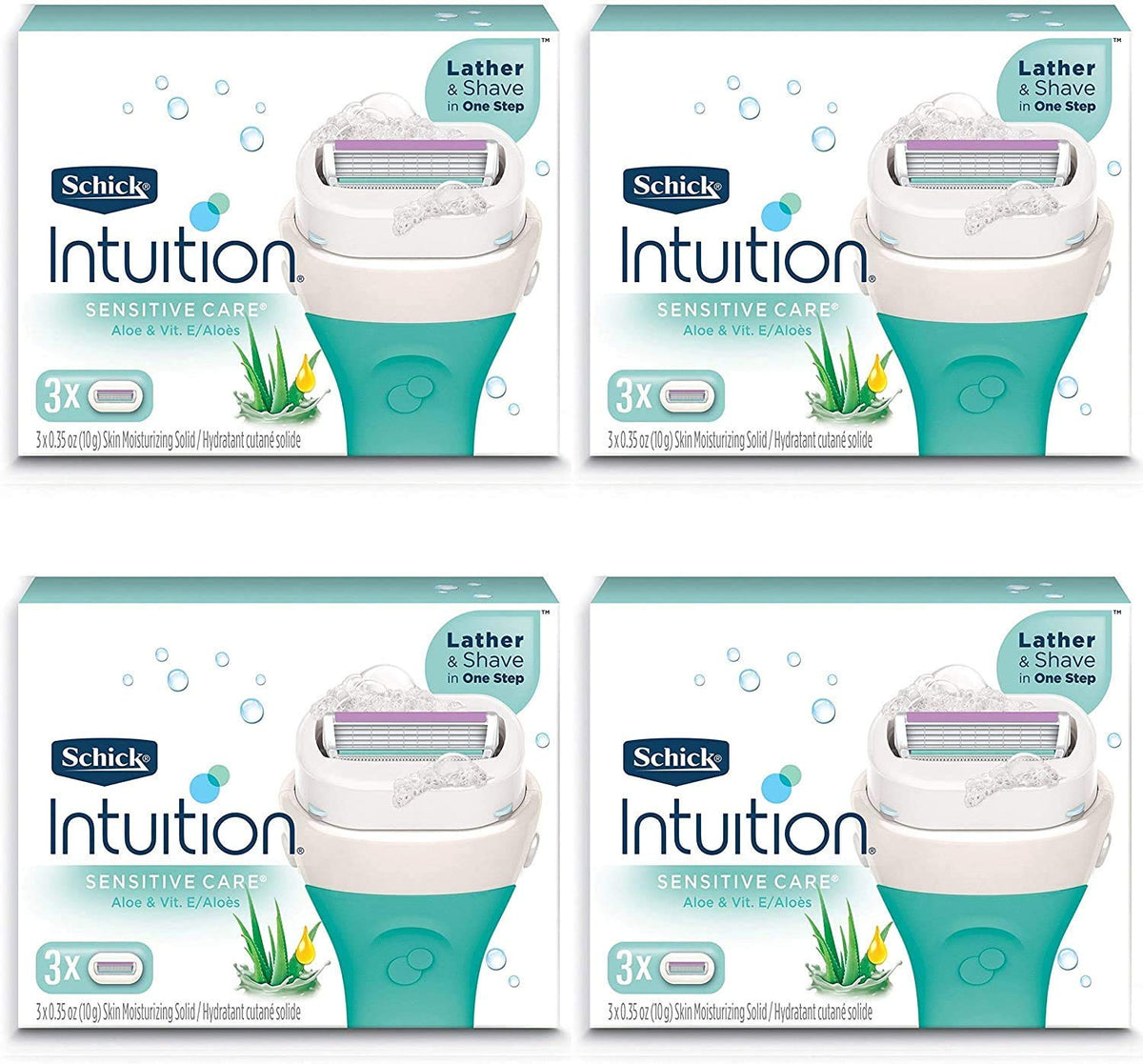 Schick Intuition Pure Nourishment refill with coconut milk for hydrating, smooth shaving