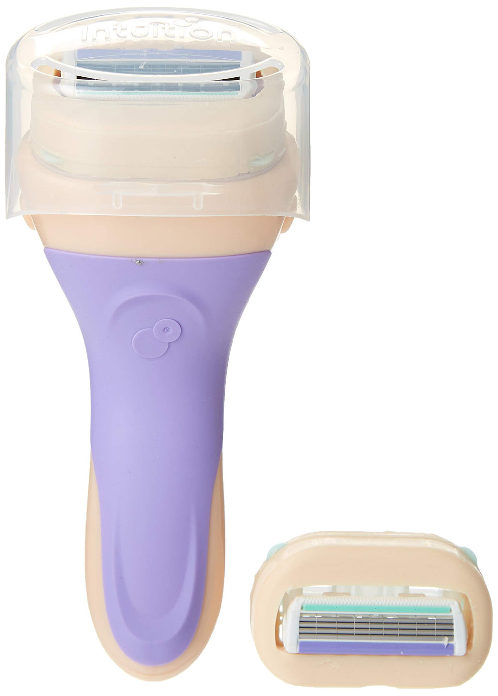Schick Women's Intuition Pure Nourishment razor in action delivering a comfortable shave.