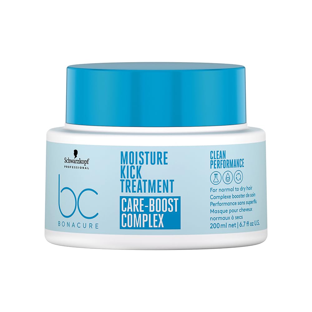 Schwarzkopf Professional BC BONACURE Hyaluronic Moisture Kick bottle for deep hydration.