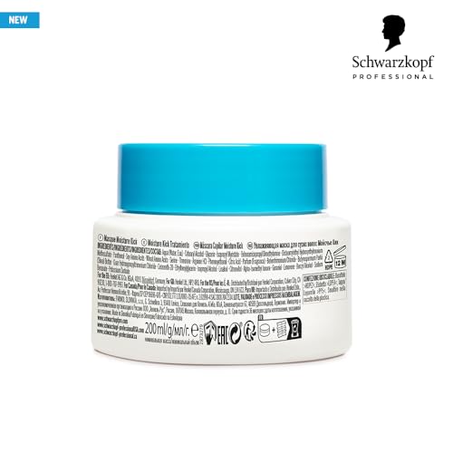 Schwarzkopf Professional BC BONACURE Hyaluronic Moisture Kick dispenser in action delivering nourishment.