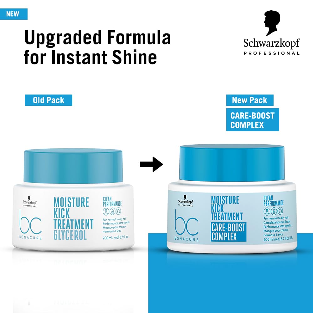 Schwarzkopf Professional BC BONACURE Hyaluronic Moisture Kick ingredients highlight moisture retention.