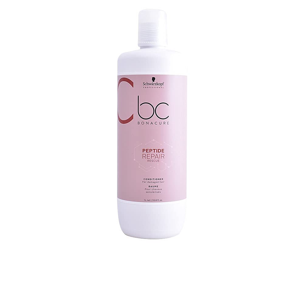 Schwarzkopf BC Bonacure Peptide Repair Rescue conditioner bottle improves elasticity