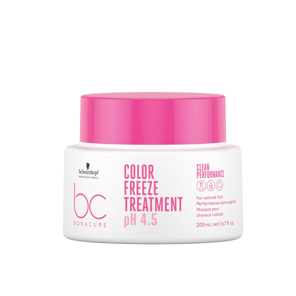 Schwarzkopf Professional BC Bonacure pH 4.5 Color Freeze bottle pour helps seal pigments