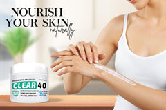 Scientific Solutions Global CLEAR 40% Urea Gel provides cracked heels relief