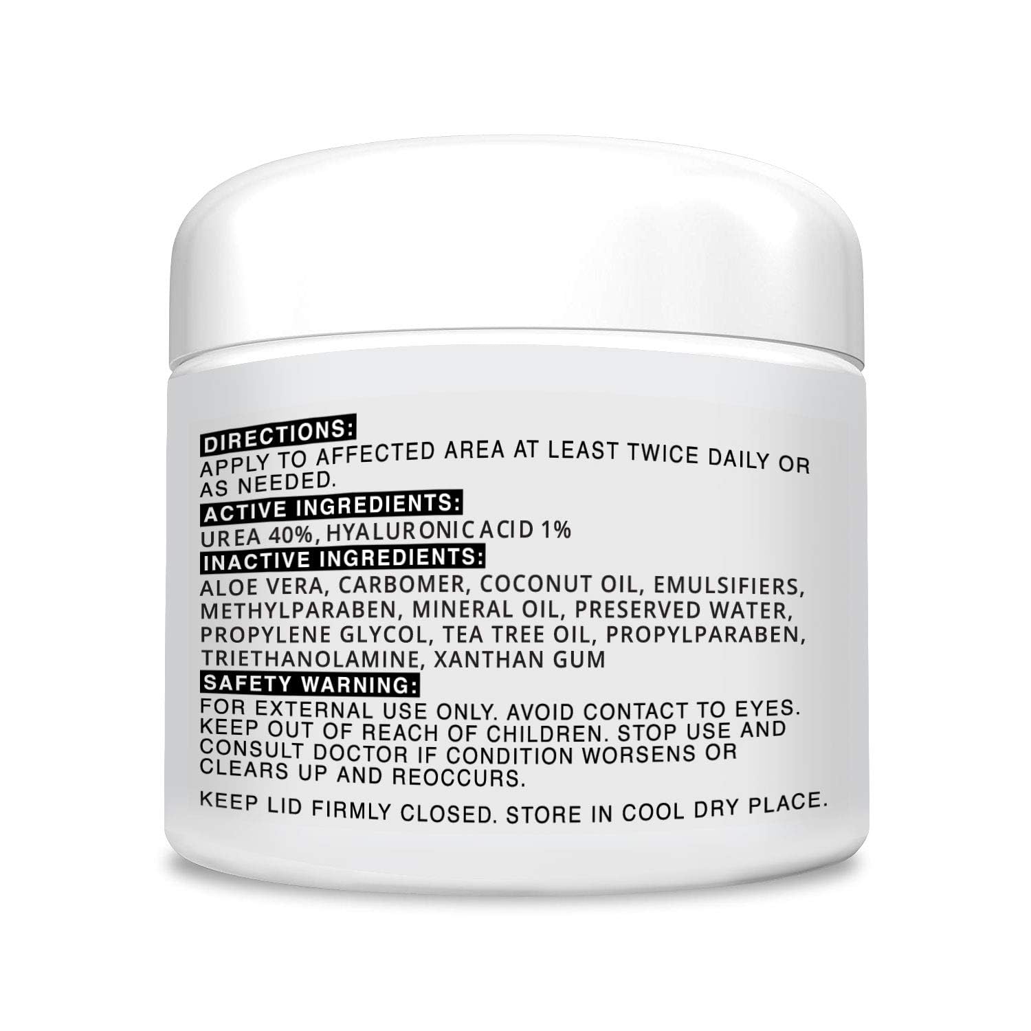 Scientific Solutions Global CLEAR 40% Urea Gel with tea tree oil on application