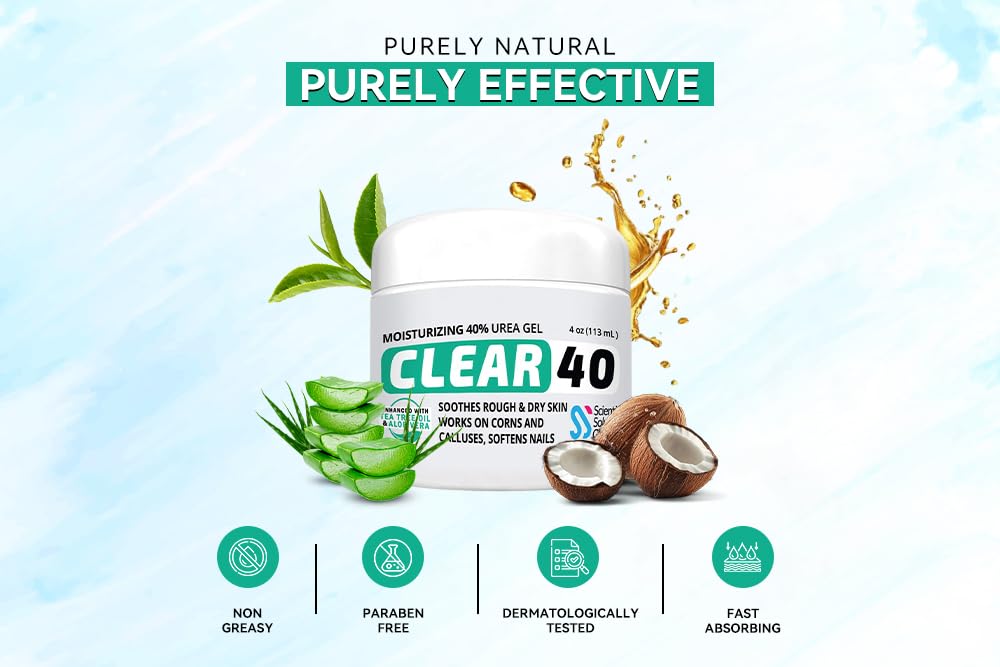 Scientific Solutions Global CLEAR 40% Urea Gel proudly made in the USA