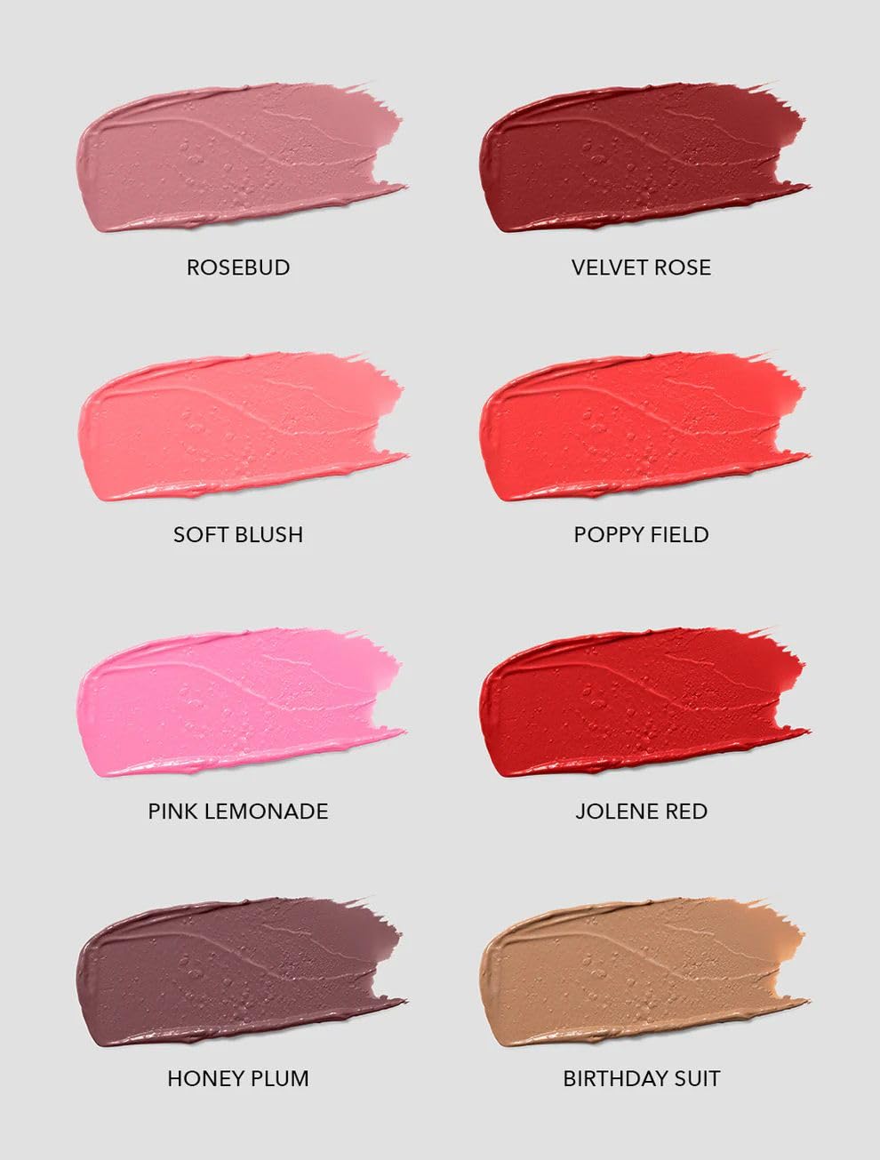 SCENT BEAUTY Dolly Lipstick Poppy Field swatch showing satin finish and hydration.