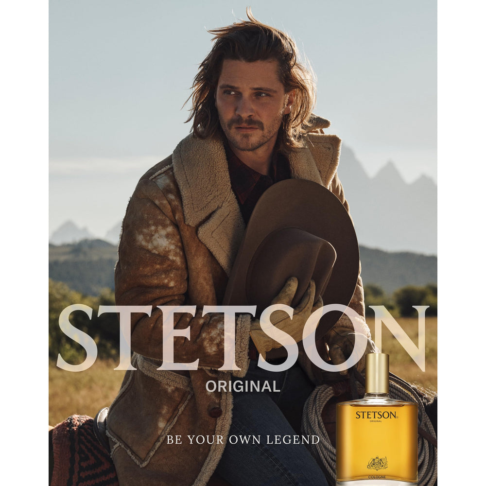 SCENT BEAUTY Stetson Original packaging and travel-size bottle for on-the-go refreshment
