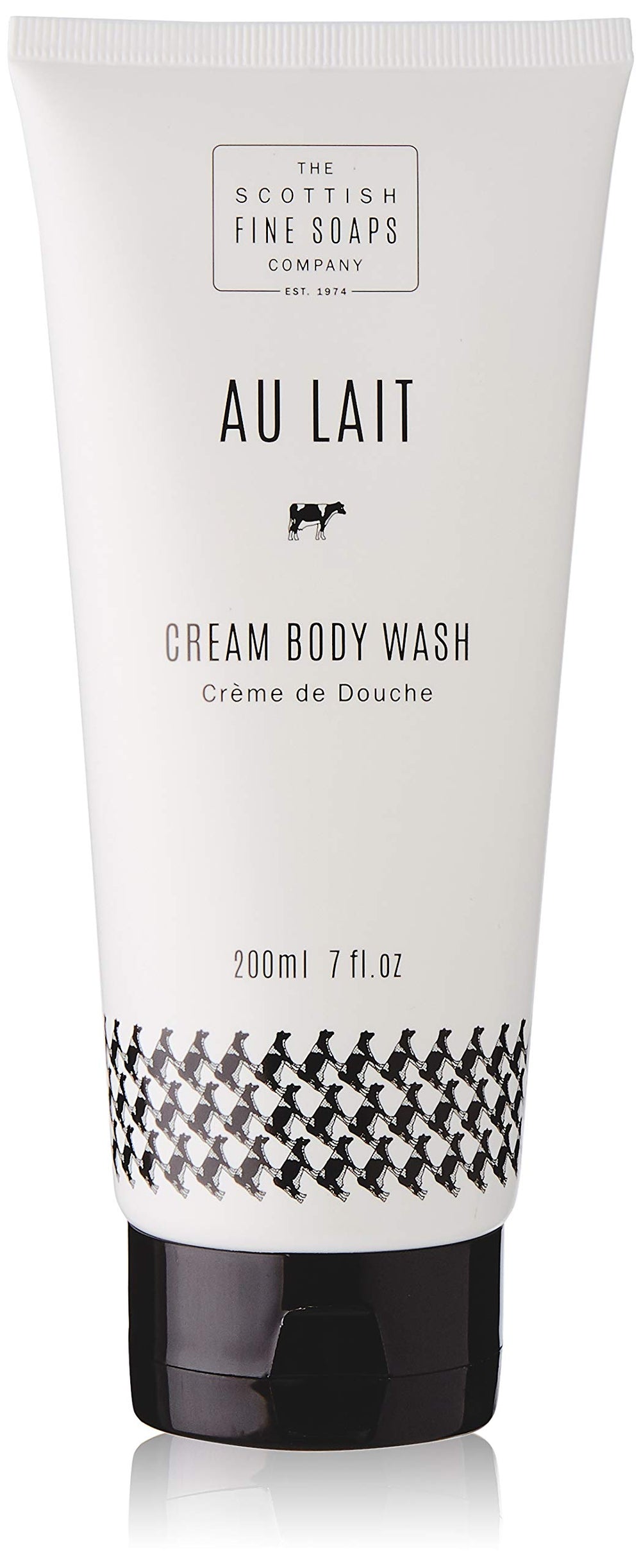 Scottish Fine Soaps Au Lait Cream Body Wash bottle with creamy lather and hydration