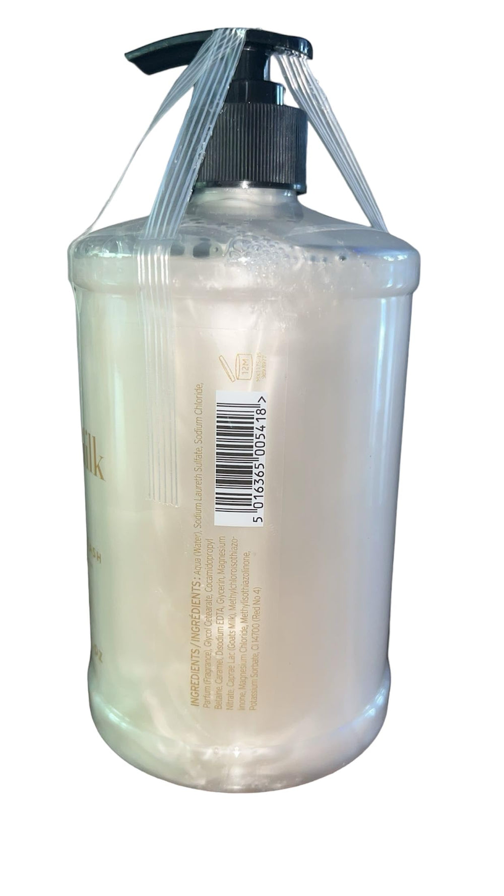 Scottish Fine Soaps Goats Milk Cream Hand Wash bottle pour for daily cleansing
