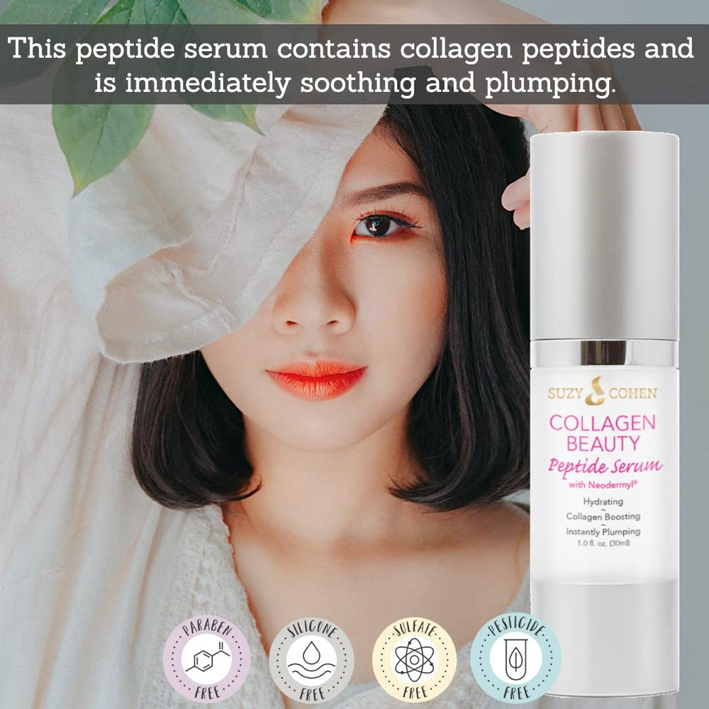 Script Essentials Suzy Cohen collagen serum morning routine application.