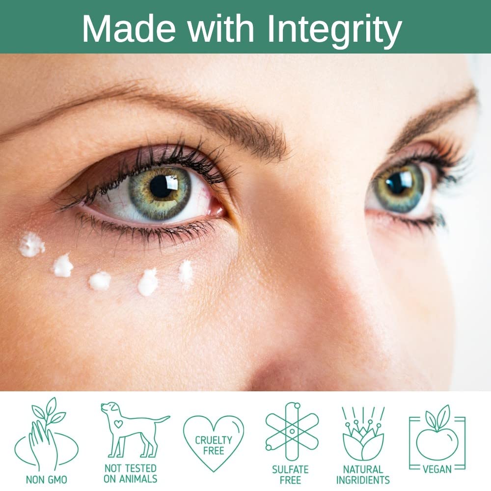 Script Essentials VIVID Eye Cream swirl, rich formula delivering hydration and brightness.