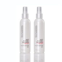 Scruples Quick Recovery Leave In Conditioner bottle spray detangles and protects hair from heat
