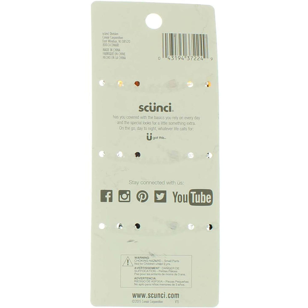 Scunci Effortless Beauty Jaw Clip used on thick hair to keep strands in place.