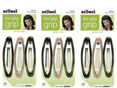 Scunci no-slip grip oval clip securing updos and taming stray strands