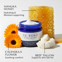 Se Beau Tallow Balm cruelty-free packaging emphasizing clean beauty
