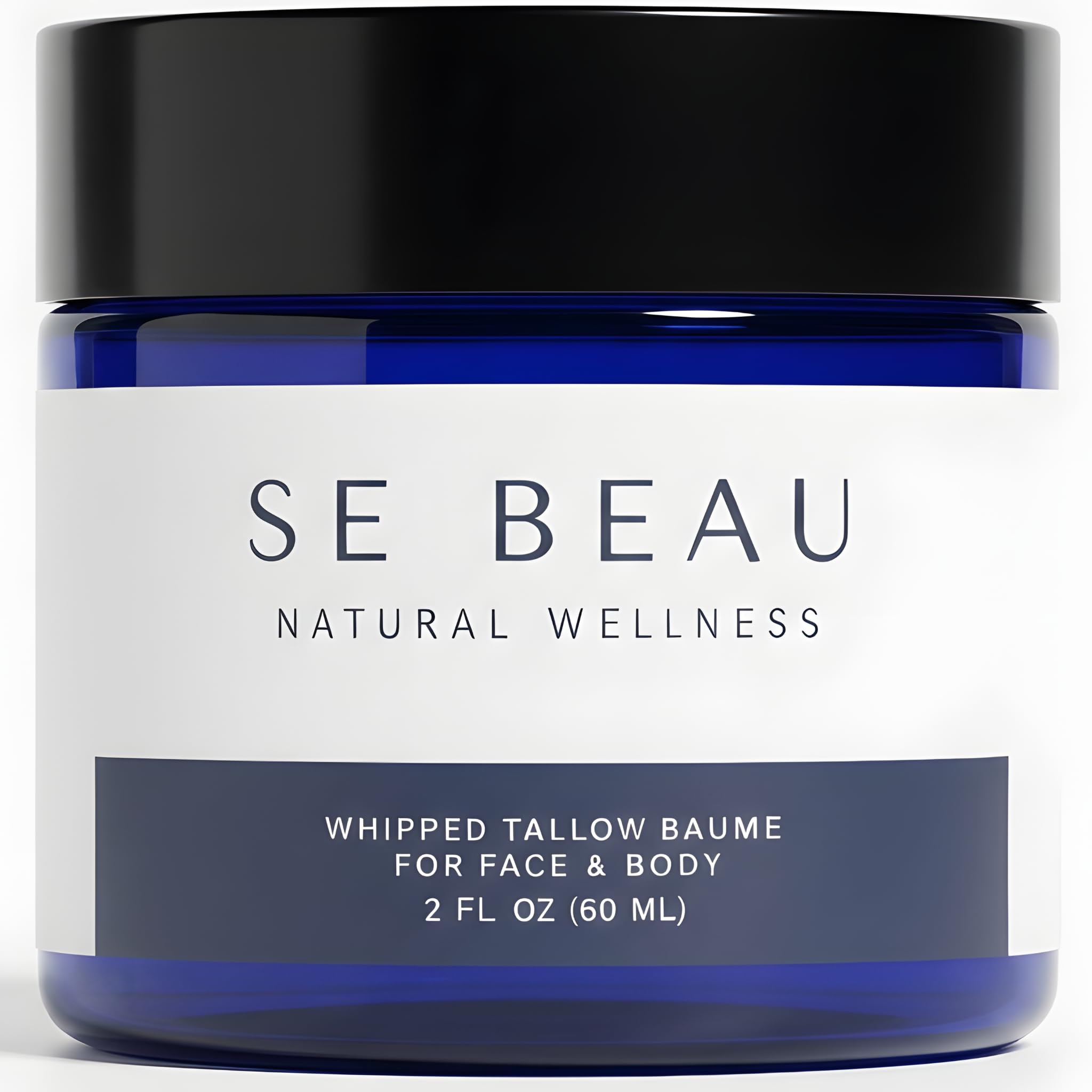 Se Beau Tallow Balm jar with whipped texture delivering skin hydration