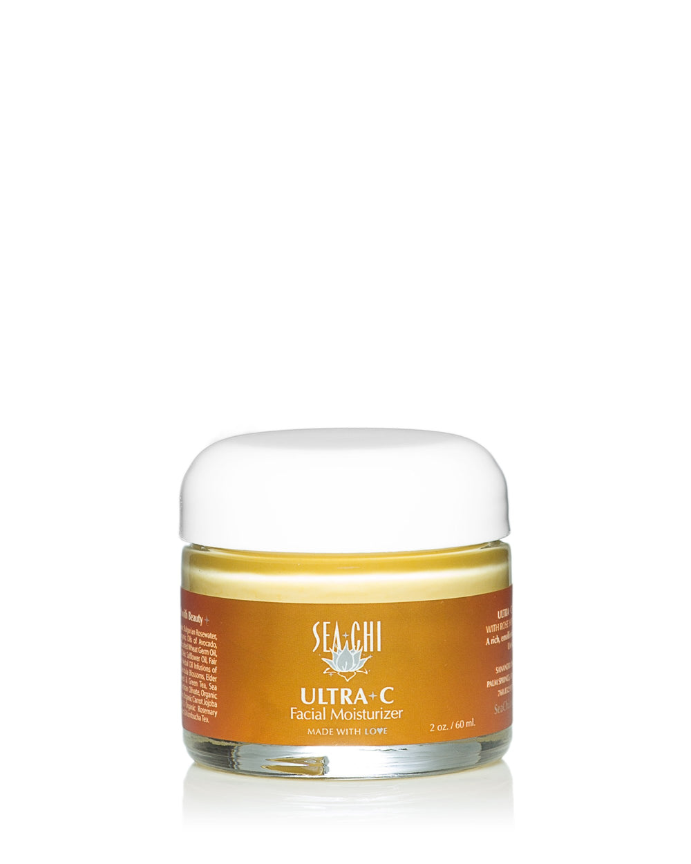 Sea Chi Ultra C cream texture close-up highlights rich, moisturizing feel