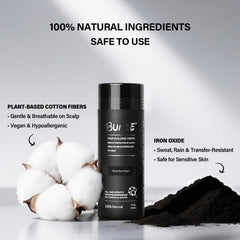 Seaboll fibers color-matching blend for undetectable thickness.