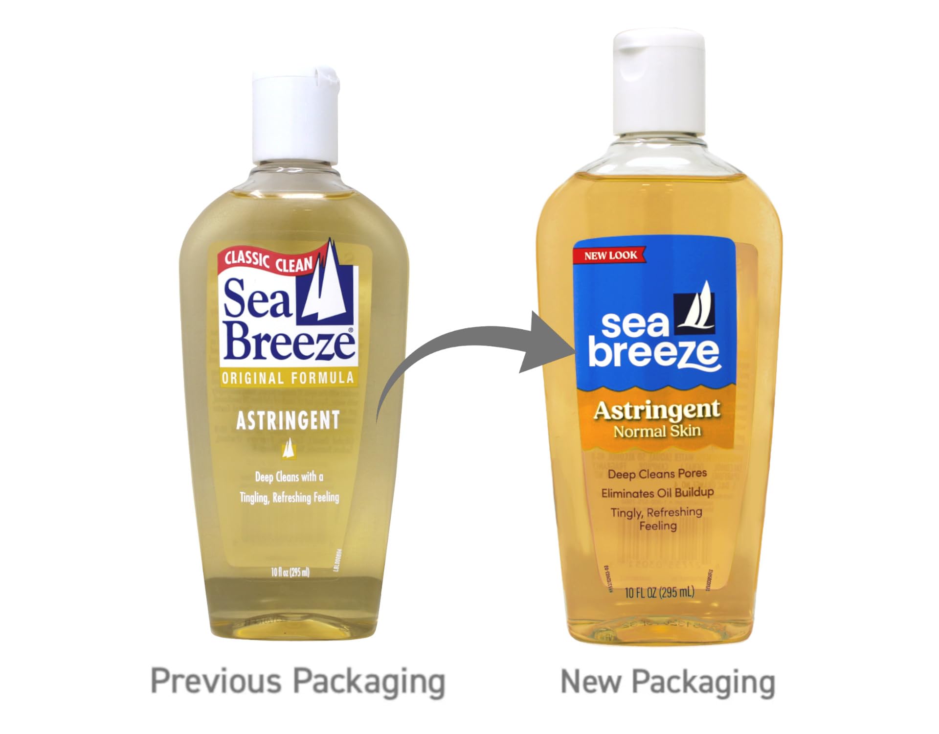 Seabreeze Astringent label detail on packaging.