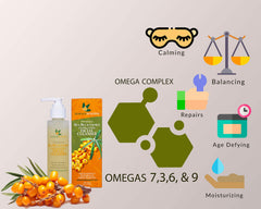 SEABUCKWONDERS jojoba oil in face wash supports balanced moisture