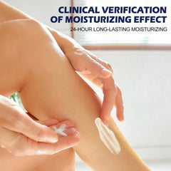 Seacall lotion on elbow for dry-skin care