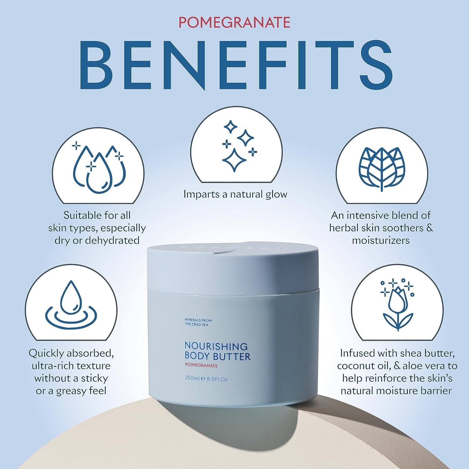 SEACRET Minerals Body Butter Olive Oil boosts skin nourishment