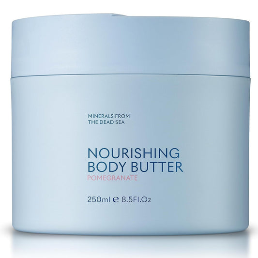 SEACRET Minerals Body Butter Pomegranate jar nourishes with Dead Sea minerals for soft skin