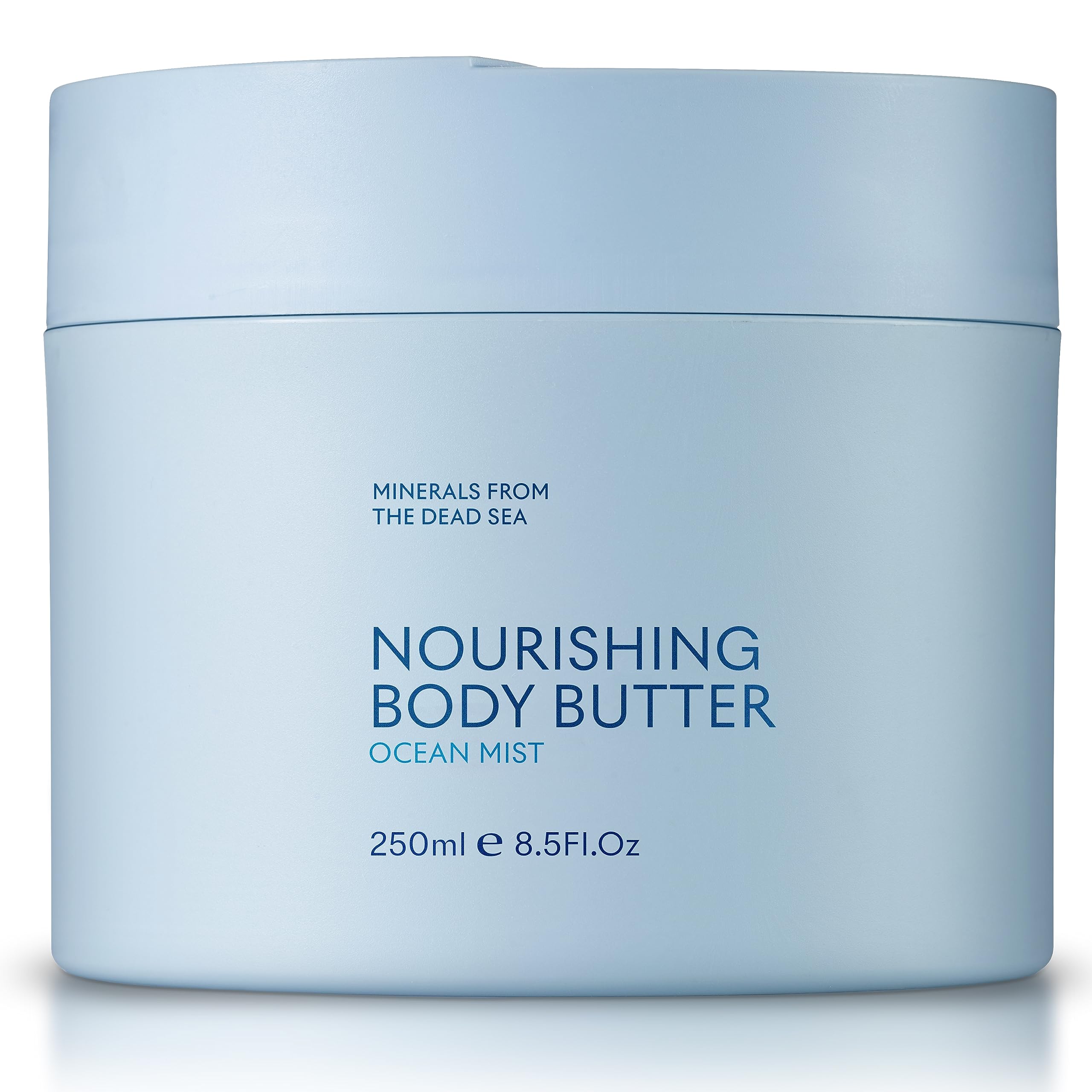 SEACRET Minerals Dead Sea Body Butter Ocean Mist jar showing velvety texture and quick absorption