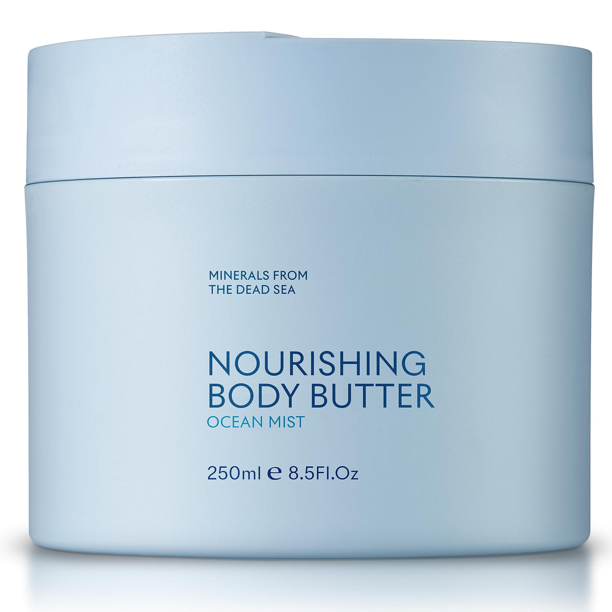 SEACRET Minerals Dead Sea Body Butter Ocean Mist jar showing velvety texture and quick absorption