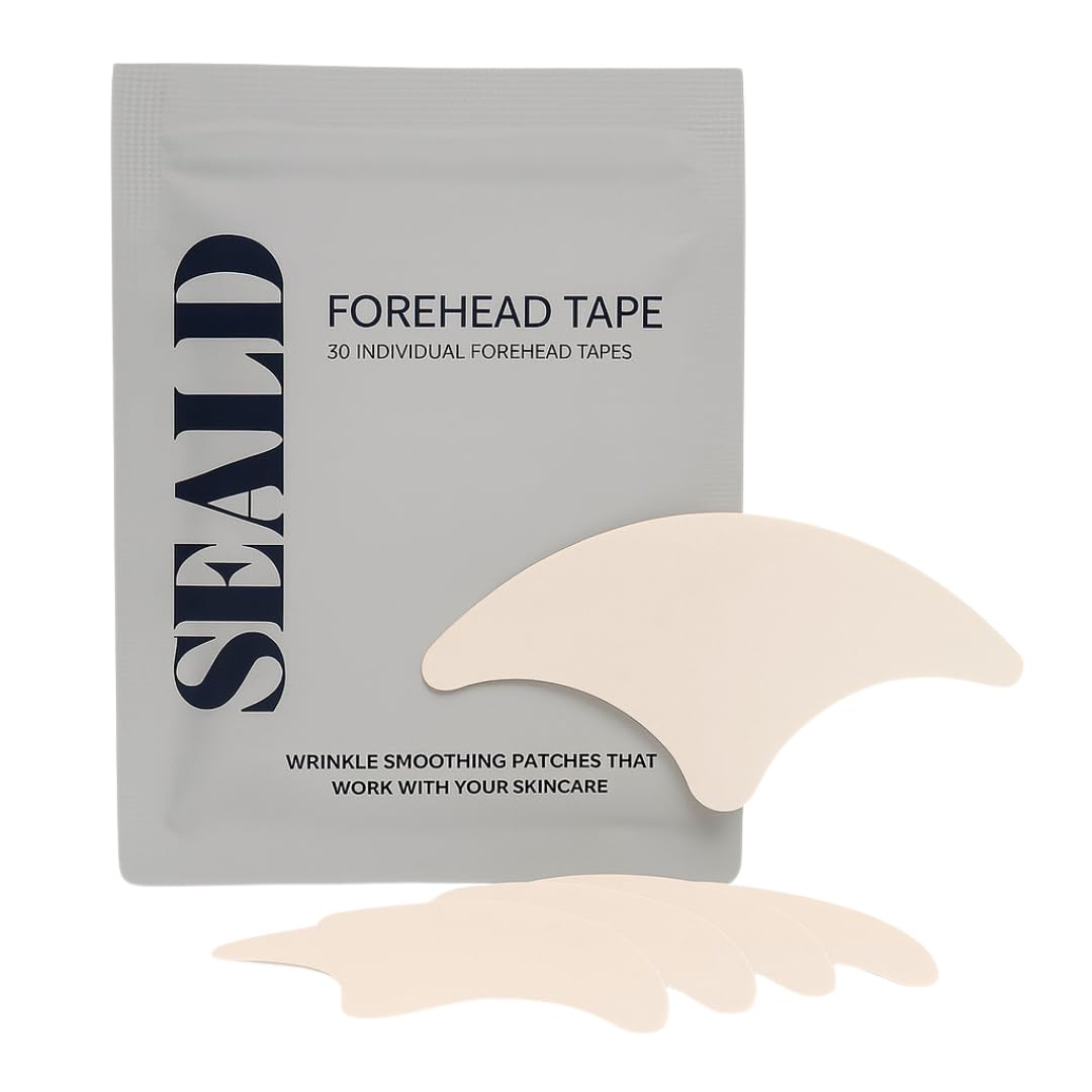 SEALD forehead tape patch pack for overnight wrinkle smoothing.