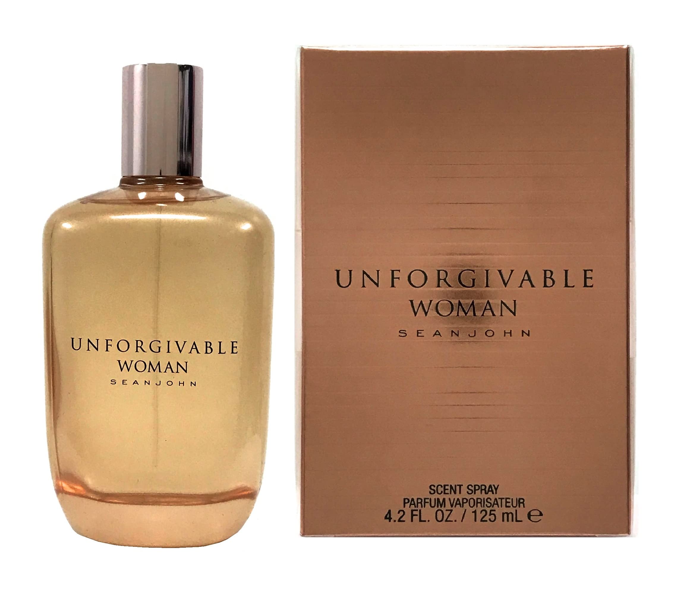 Sean John Unforgivable Woman spray – alluring perfume for evening occasions.