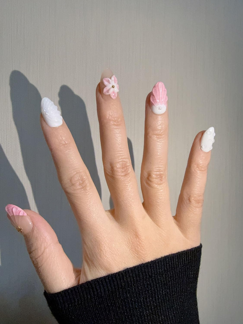 Seashell starfish seashell embellishments nails evoke seaside charm
