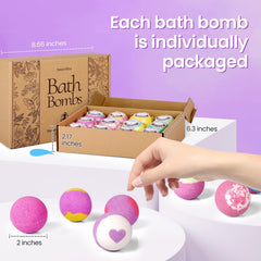 SeasonBliss individually wrapped bath bombs, preserving fragrance for fresh unwrapping.