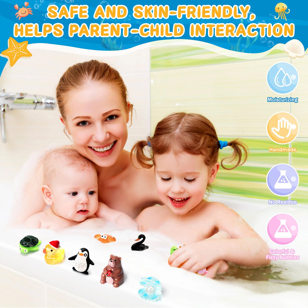 SeasonBliss bath bombs dissolve completely, leaving soft skin with no residue.