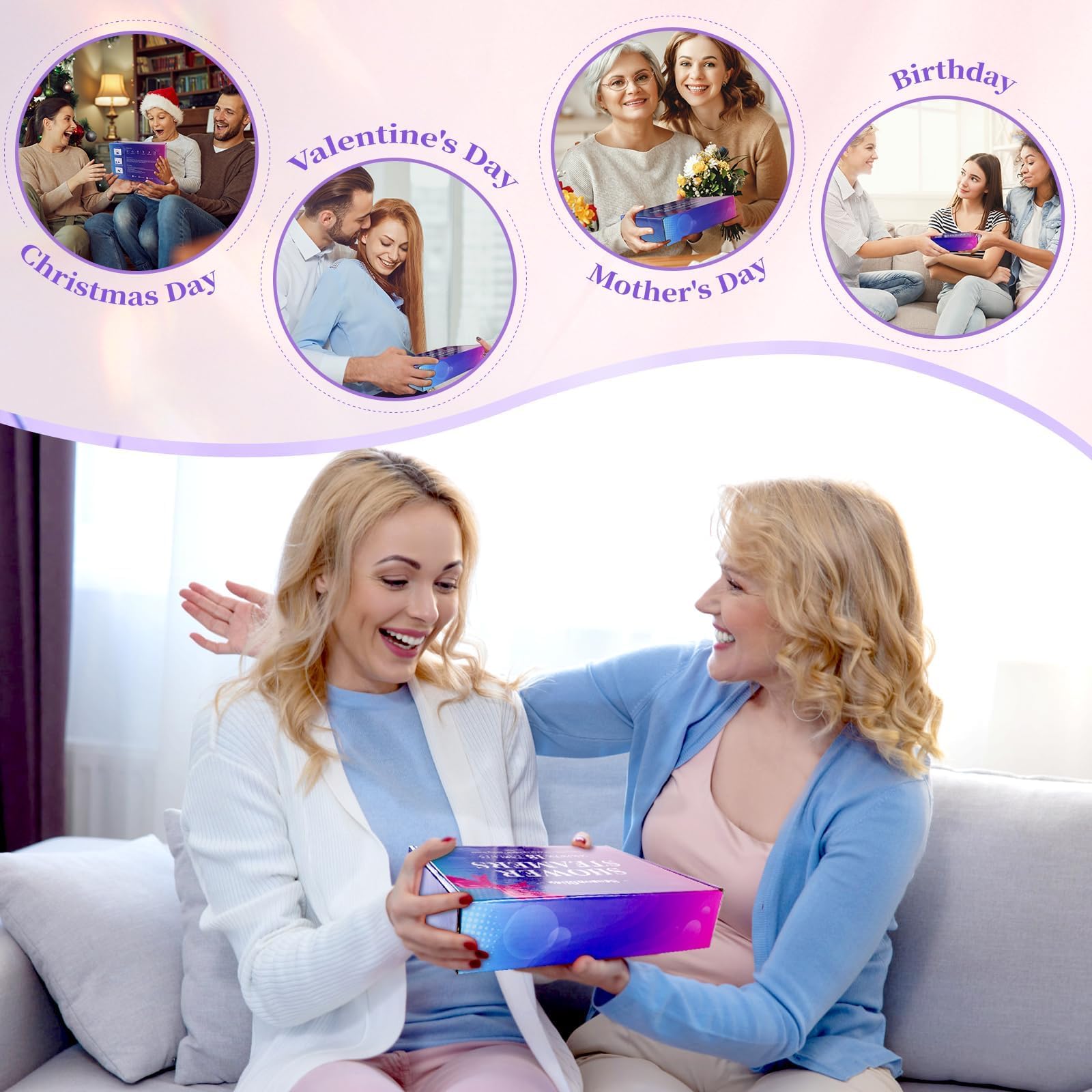 SeasonBliss lavender steamer creates relaxing ambiance in shower