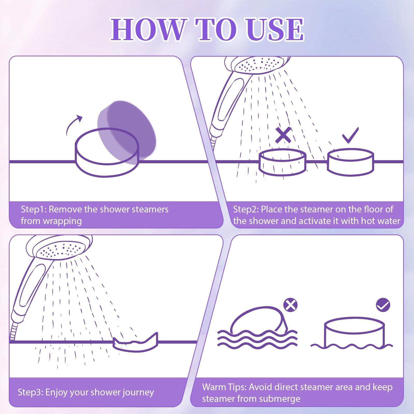 SeasonBliss peppermint steamers deliver a cooling boost during showers