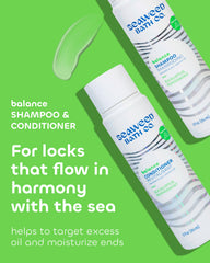 The Seaweed Bath Co. Balance conditioner bottle for softer, shinier hair.