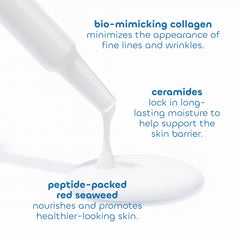 Seaweed Bath Co collagen and ceramides boost surface support in the formula.